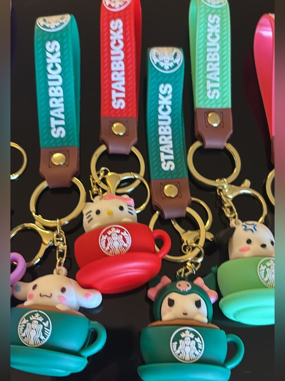 ⭐️🌟Starbucks Sanrio Keychain Charms ✨💫